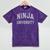 Silly Graduate NINJA UNIVERSITY Stay Away From Me Introvert Mineral Wash Tshirts Mineral Purple