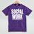 Social Work Graduate TShirt College Graduation Mineral Wash Tshirts Mineral Purple