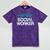 Social Worker Work Month MSW Graduation Masters Mineral Wash Tshirts Mineral Purple