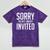 Sorry I'm Late I Wasn't Invited Introverts Social Anxiety Mineral Wash Tshirts Mineral Purple