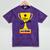 Star Graduate Second Grade Graduation Trophy Cup Mineral Wash Tshirts Mineral Purple