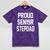 Stepfather SEN19R Graduation Party Stepdad Senior 2019 Shirt Mineral Wash Tshirts Mineral Purple
