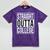 Straight Outta College Movie Parody Graduation Mineral Wash Tshirts Mineral Purple