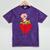 Strawberry Shortcake Sitting On Strawberry Retro Nostalgia Mineral Wash Tshirts Mineral Purple