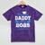 Super Proud Daddy Of 2025 Graduate Senior Graduation Family Mineral Wash Tshirts Mineral Purple