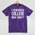 I Survived College Now What Graduate Graduation Humor Mineral Wash Tshirts Mineral Purple