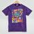 i Survived My Daughter's Bachelors Degree Groovy Graduation Mineral Wash Tshirts Mineral Purple