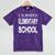 I Survived Elementary School Graduation Shirt T-Shirt Mineral Wash Tshirts Mineral Purple