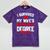 I Survived My Wife's Bachelor's Degree Graduation Mineral Wash Tshirts Mineral Purple