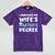 i Survived My Wifes Masters Degree MBA College Graduation Mineral Wash Tshirts Mineral Purple