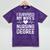 I Survived My Wife's Nursing Degree School Graduation Mineral Wash Tshirts Mineral Purple