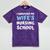 i Survived My Wifes Nursing School Degree Graduation Party Mineral Wash Tshirts Mineral Purple