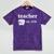 Teacher Est 2018 Vintage Graduation Mineral Wash Tshirts Mineral Purple