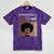 Unapologetically MSW-Ish Student Graduation Afro Mineral Wash Tshirts Mineral Purple