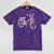 Vintage Bicycle With Playing Cards Nostalgia Premium Tri-Blend Mineral Wash Tshirts Mineral Purple