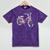 Vintage Bicycle With Playing Cards Nostalgia Mineral Wash Tshirts Mineral Purple