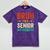 Vintage Bruh I'm A Senior Class Of 2025 Graduation Women Men Mineral Wash Tshirts Mineral Purple