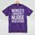 World's Okayest Nurse Practitioner NP Graduation Mineral Wash Tshirts Mineral Purple