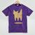 Yk2 Cat With Tomboy Tail 90s Nostalgia Downtown Indie Mineral Wash Tshirts Mineral Purple