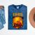 1985 Vintage Sunset Surf Truck Retro Beach Nostalgia Mineral Wash Tshirts Mineral Navy