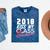 2018 Kiss My Class Goodbye Graduation Mineral Wash Tshirts Mineral Navy