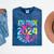 8th Grade Graduate 2024 Graduation Last Day Of School Tie Mineral Wash Tshirts Mineral Navy