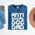 Anti-Social Dog Dad Quote For Anti Social Introvert Persons Mineral Wash Tshirts Mineral Navy