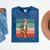 Boy Goose Vintage Rural Pastoral Charm Nostalgia Simple Life Mineral Wash Tshirts Mineral Navy