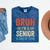 Bruh I'm A Senior Class Of 2026 Graduation Senior 2026 Mineral Wash Tshirts Mineral Navy