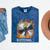 Buffering Glitched CD On Fire 2000s Nostalgia Mineral Wash Tshirts Mineral Navy