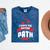 I Chose The Psycho Path School Graduation Mineral Wash Tshirts Mineral Navy
