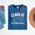 Class Of 1975 Reunion 50 Years Alumni Graduation High School Mineral Wash Tshirts Mineral Navy