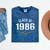 Class Of 1986 School Reunion Graduation Vintage Style Mineral Wash Tshirts Mineral Navy