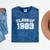 Class Of 1989 89 School Tee Shirt Graduation Class Party Mineral Wash Tshirts Mineral Navy