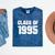 Class Of 1995 High School College Graduation Reunion T-Shirt Mineral Wash Tshirts Mineral Navy