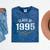 Class Of 1995 School Reunion Graduation Vintage Style Mineral Wash Tshirts Mineral Navy