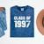 Class Of 1997 High School College Graduation Reunion T-Shirt Mineral Wash Tshirts Mineral Navy