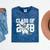 Class Of 2018 Dabbing Unicorn Graduation Shirt Mineral Wash Tshirts Mineral Navy