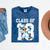 Class Of 2018 Graduation Dabbing Unicorn Mineral Wash Tshirts Mineral Navy