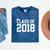 Class Of 2018 Graduation Senior High School College Mineral Wash Tshirts Mineral Navy