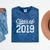 Class Of 2019 Graduation Vintage Senior Tee Mineral Wash Tshirts Mineral Navy