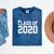 Class Of 2020 Graduation Senior High School College Mineral Wash Tshirts Mineral Navy