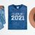 Class Of 2021 High School Graduation Year Distressed Shirt Mineral Wash Tshirts Mineral Navy