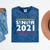 Class Of 2021 Senior Year 90's TV Style Graduation For Grad Mineral Wash Tshirts Mineral Navy