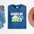 Class Of 2025 Graduation Senior Tennis Player Mineral Wash Tshirts Mineral Navy