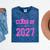Class Of 2027 Pink Girls Shirt Graduation Mineral Wash Tshirts Mineral Navy