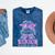 Class Of 2027 Senior Coquette Bow Messy Hair 26 Graduation Mineral Wash Tshirts Mineral Navy
