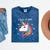 Class Of 2031 Graduation Year Unicorn T Shirt Mineral Wash Tshirts Mineral Navy