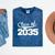 Class Of 2035 Kid To Adult Future Years Graduation Keepsake Mineral Wash Tshirts Mineral Navy
