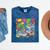 Colorful Kidcore 90s Nostalgia Meme Sneakers Robot Toy Slime Mineral Wash Tshirts Mineral Navy